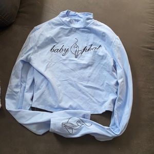 Long sleeve cropped top